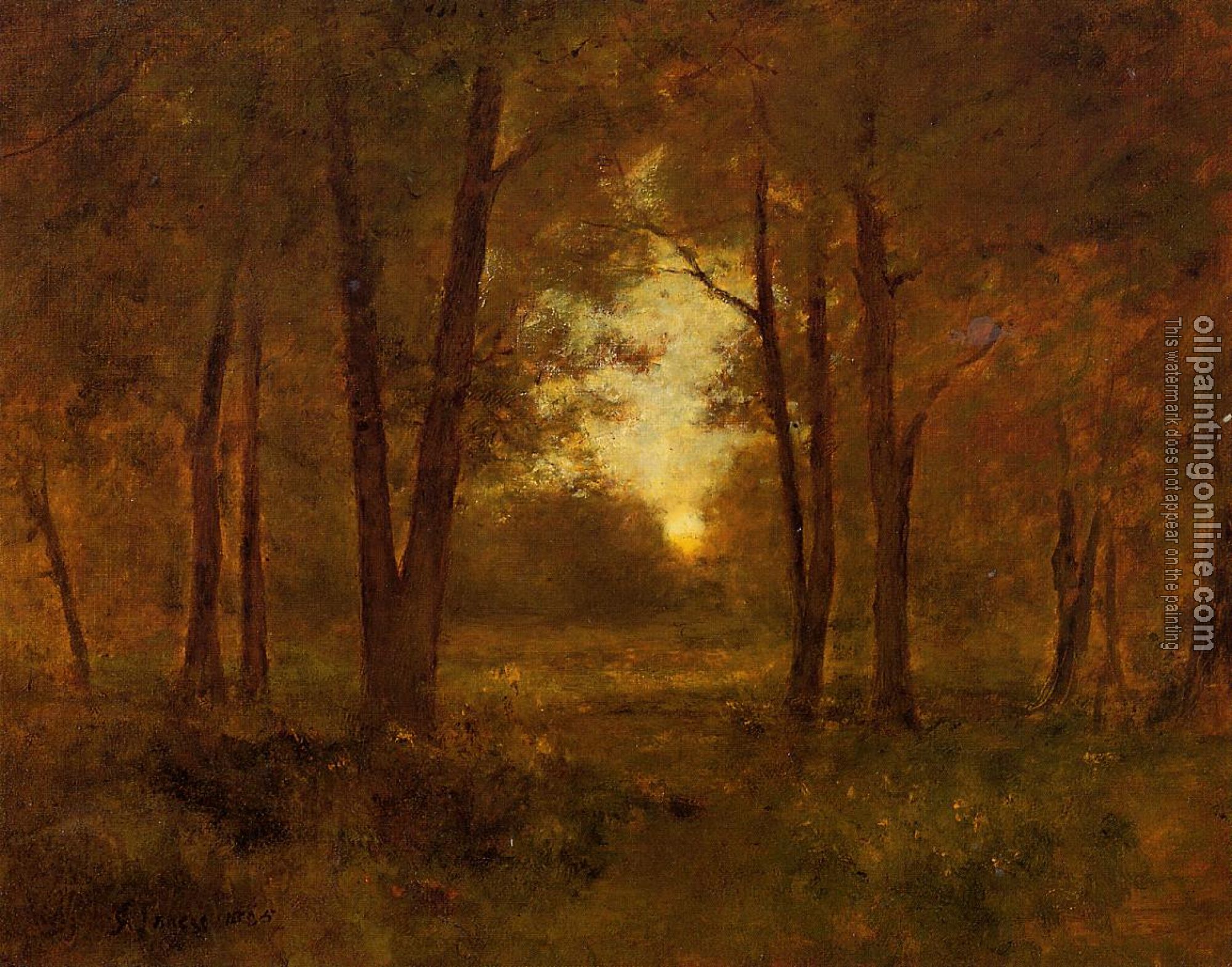 George Inness - Sundown near Montclair